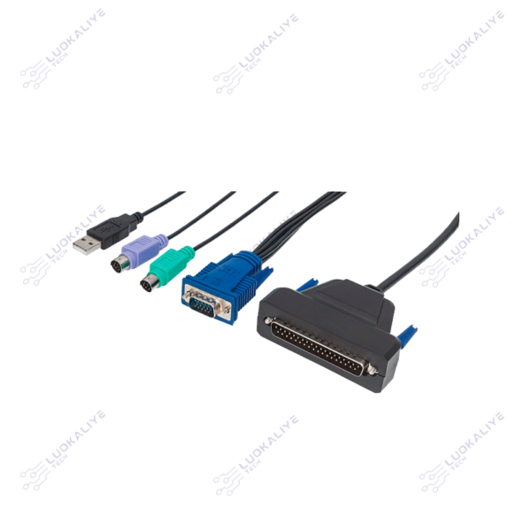 CABO VGA 1-PORT 1.8M INTEL P/ KVM C/ USB E VGA