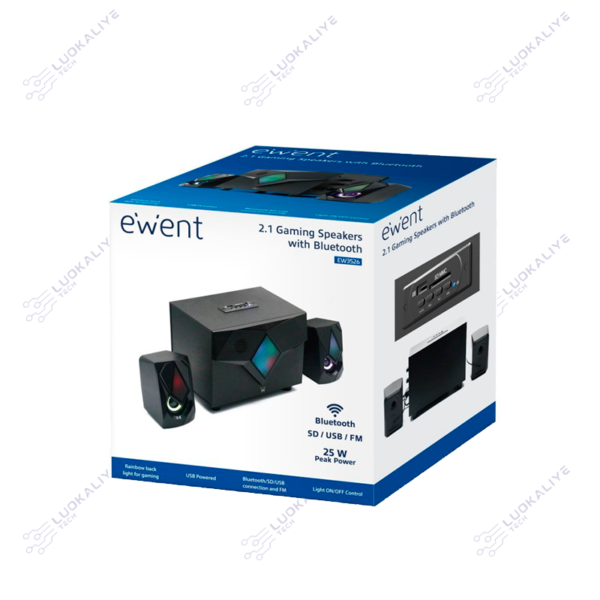 COLUNAS EWENT RGB GAMING 2.1 11W USB - Imagem 4