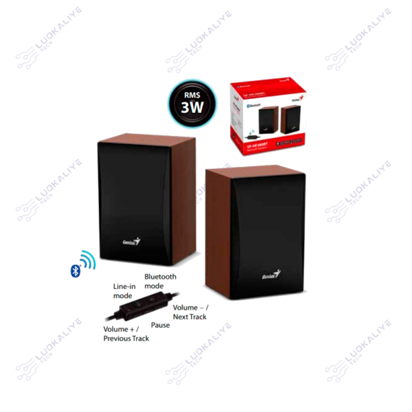COLUNAS GENIUS SP-HF380BT 3W USB - Imagem 2