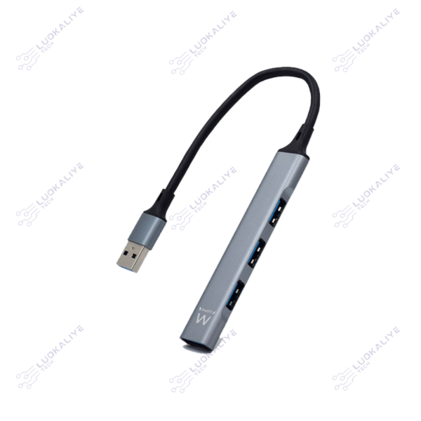 HUB EWENT USB-A 3.2 P/ 4 USB 2.0