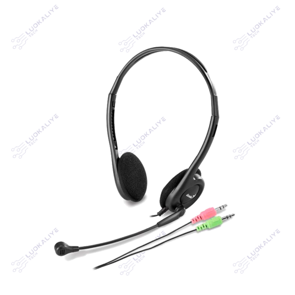 HS GENIUS HS-200C C/ MIC P/PC PRETO