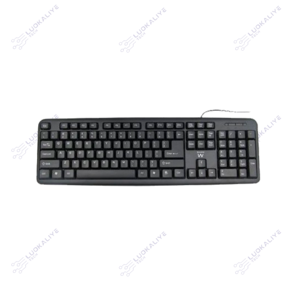 TECLADO EWENT USB PRETO SLIM