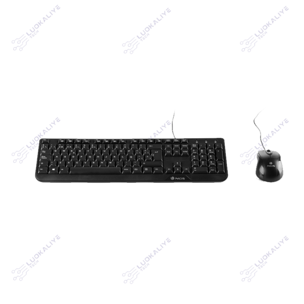 TECLADO+MOUSE NGS MULTIMEDIA WIRED DESKTOP COCOA