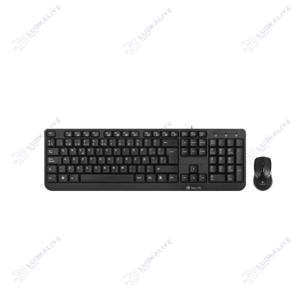 TECLADO+MOUSE NGS MULTIMEDIA WIRED DESKTOP COCOA - Imagem 3