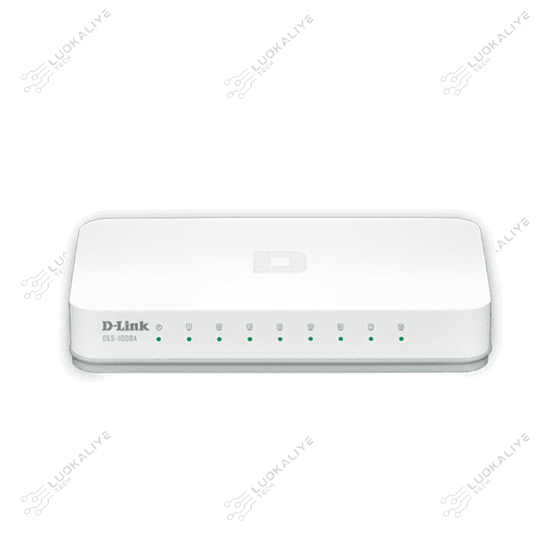 SWITCH 8 DLINK 10/100 S/GESTÃO PLÁSTICO