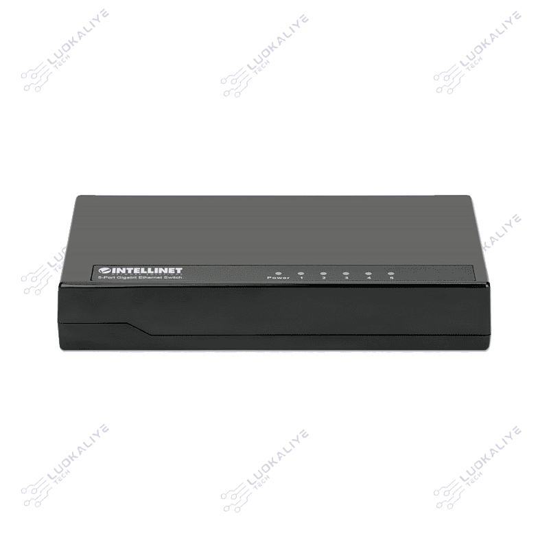 SWITCH 5 INTELLINET 10/100/1000 GIGABIT PLASTICO PRETO