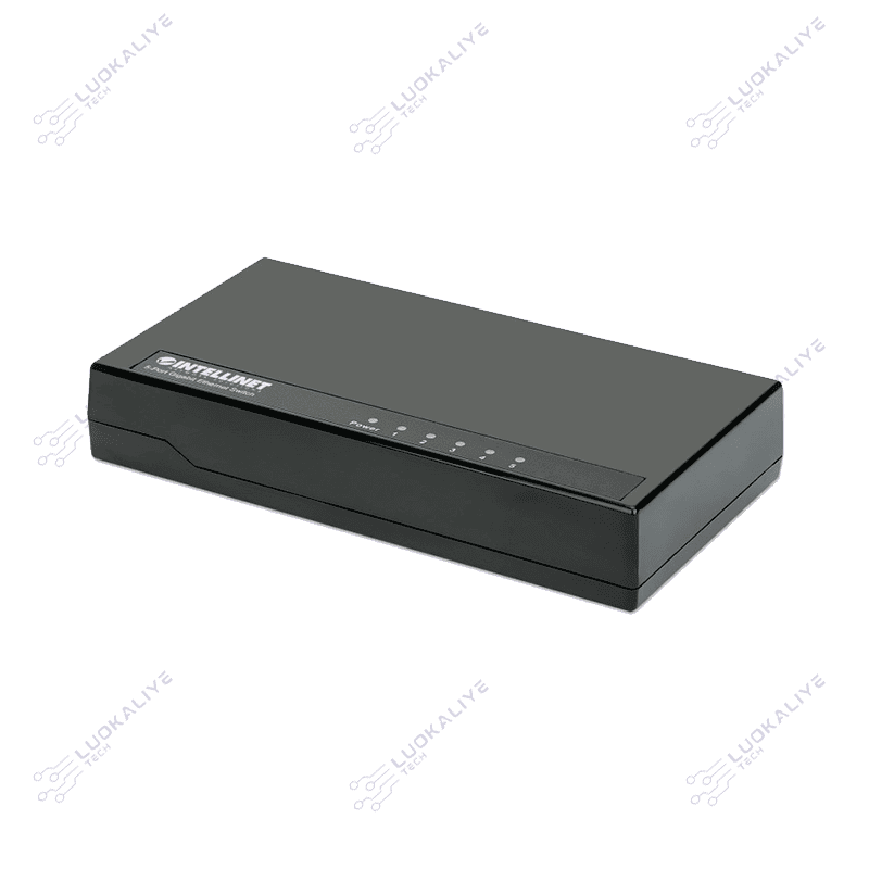 SWITCH 5 INTELLINET 10/100/1000 GIGABIT PLASTICO PRETO - Imagem 2